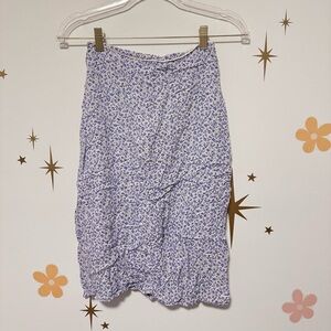 Brandy Melville Floral Blue Skirt